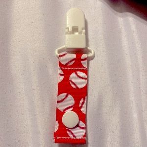 Baseball tubie IV feeding oxygen tube clip